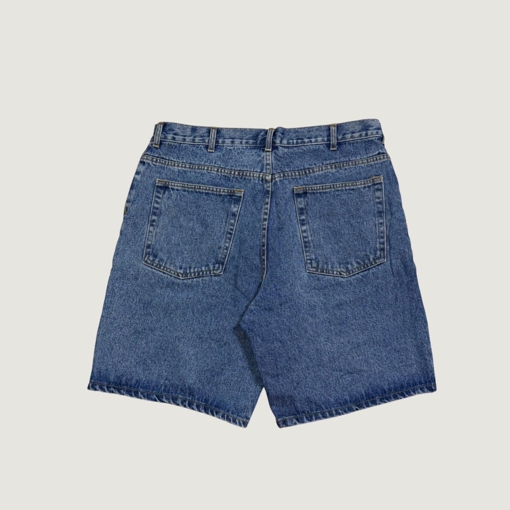 Route 66 Mens Denim Shorts Medium Wash Blue Cotton Jean Shorts Size 34